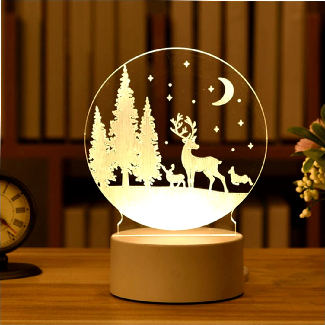 Luminária Decorativa 3D Acrílico