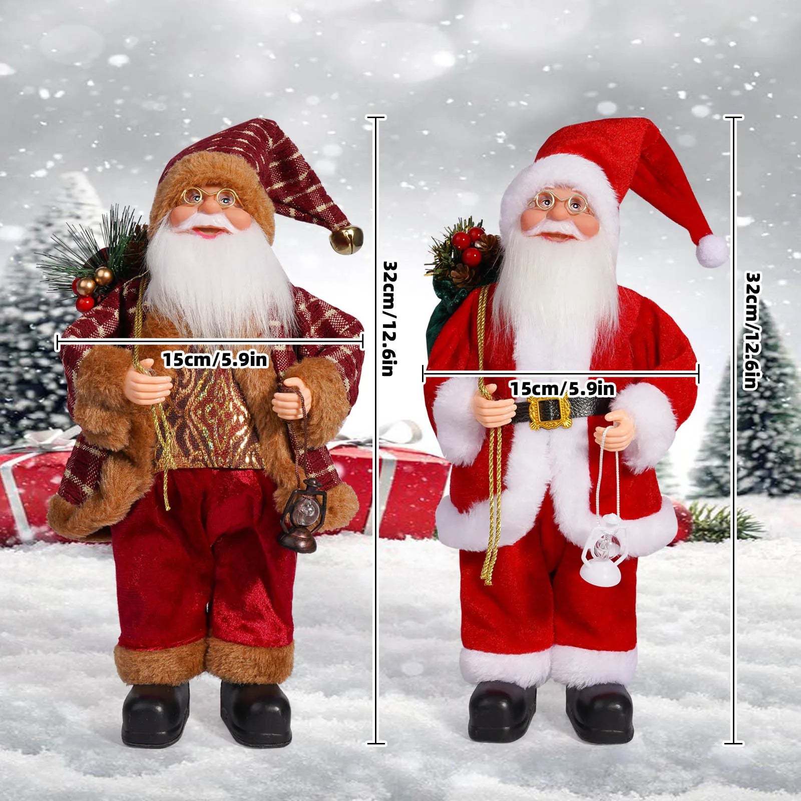 Enfeite Papai Noel de Árvore