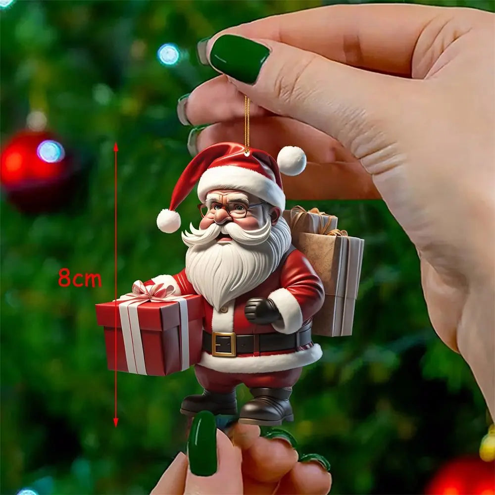 Mini Papai Noel Decoração de Árvore