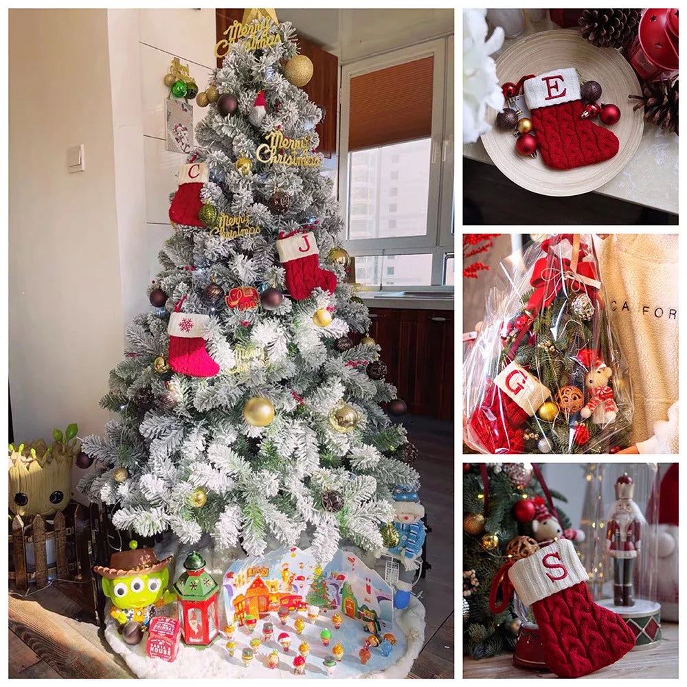 Meias Decorativas de Natal Personalizadas A-Z