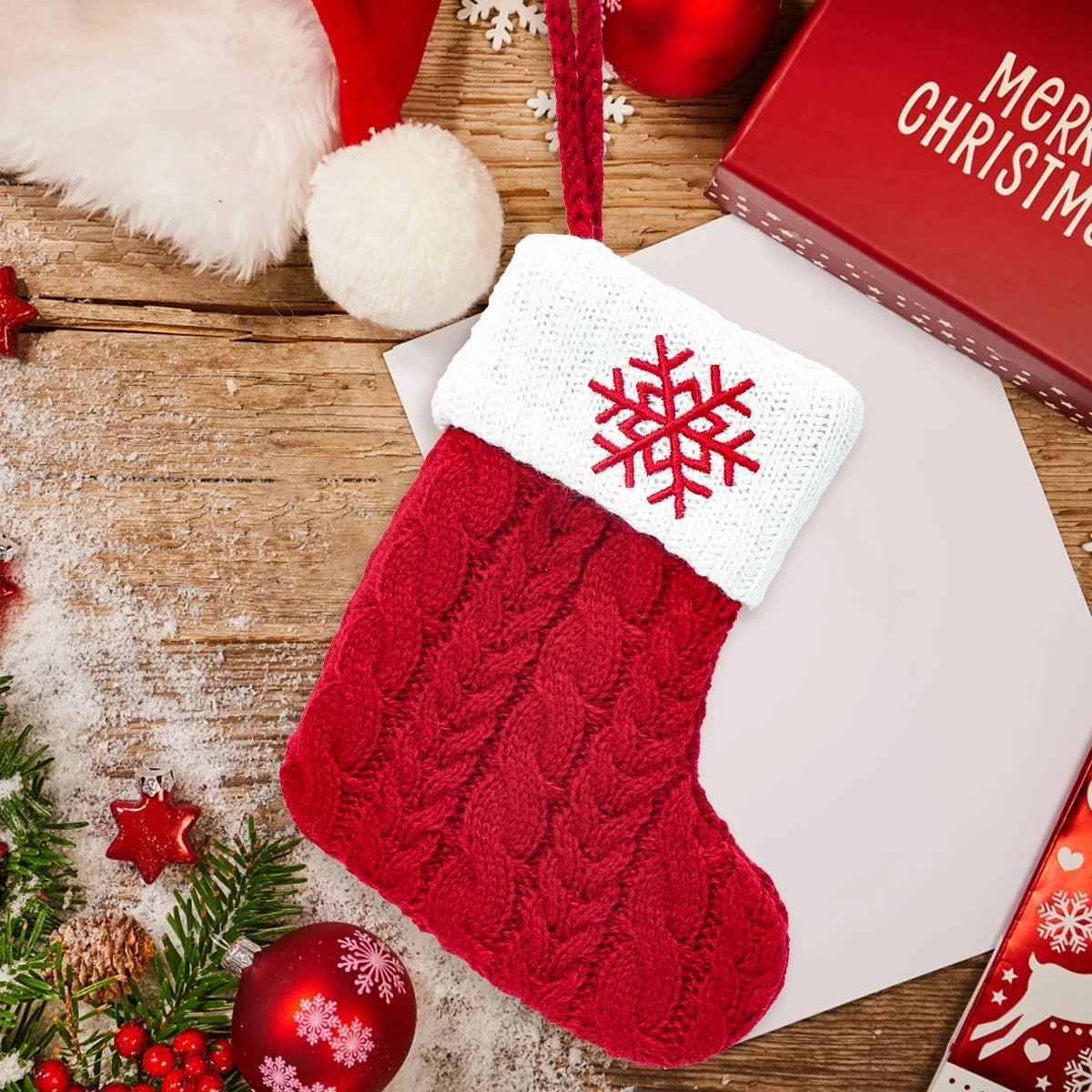 Meias Decorativas de Natal Personalizadas A-Z