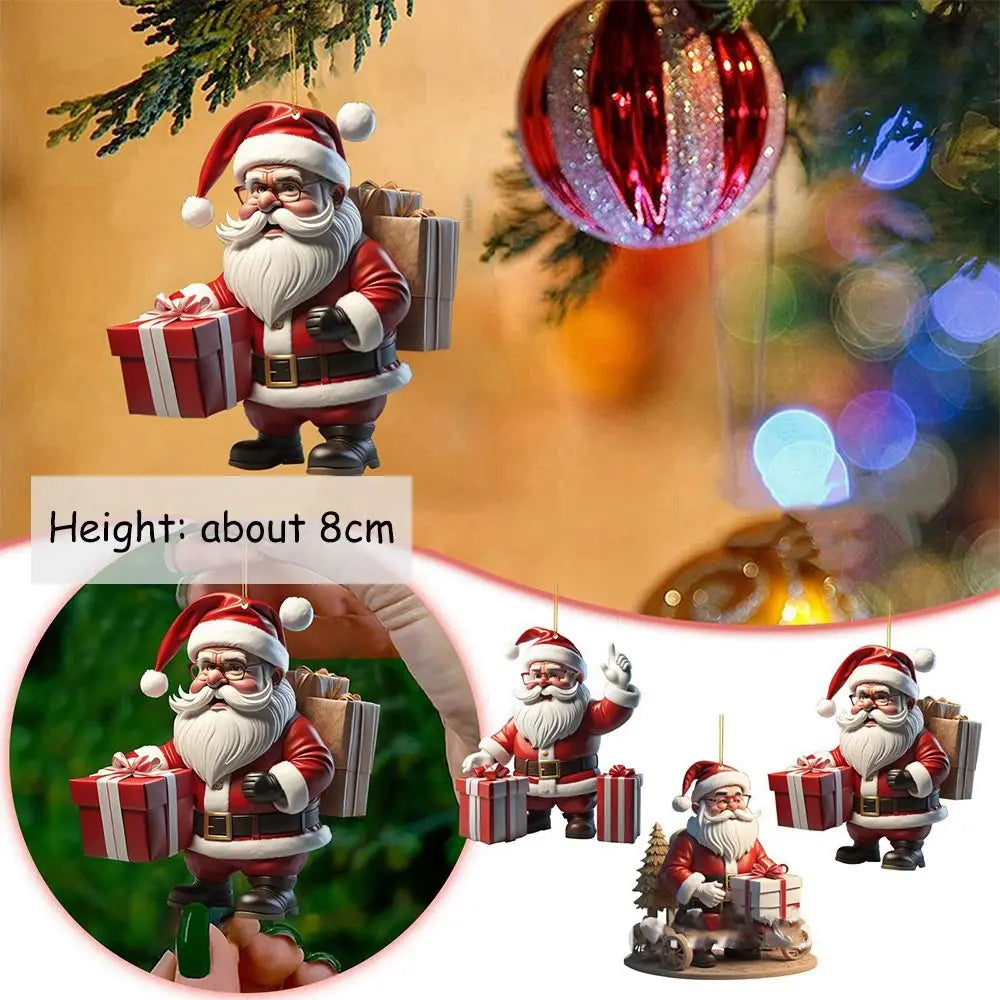Mini Papai Noel Decoração de Árvore