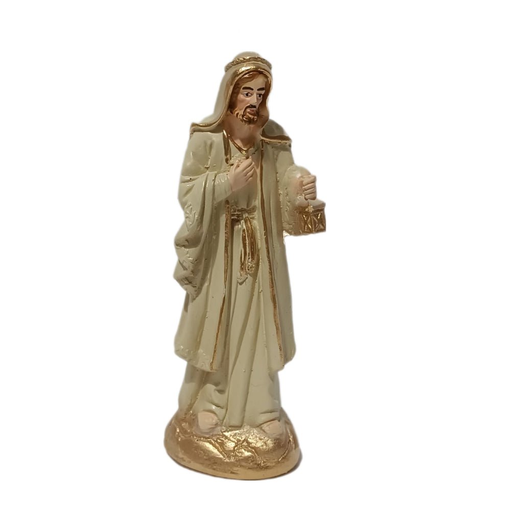 Presépio de Natal Completo 15cm Em Gesso Premium