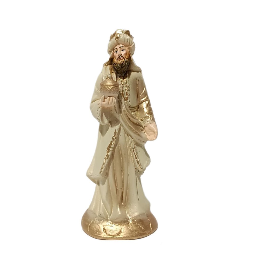 Presépio de Natal Completo 15cm Em Gesso Premium