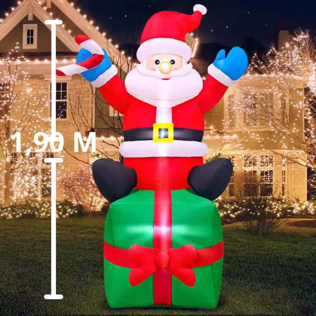 Papai Noel Inflável Sentado 1,90m