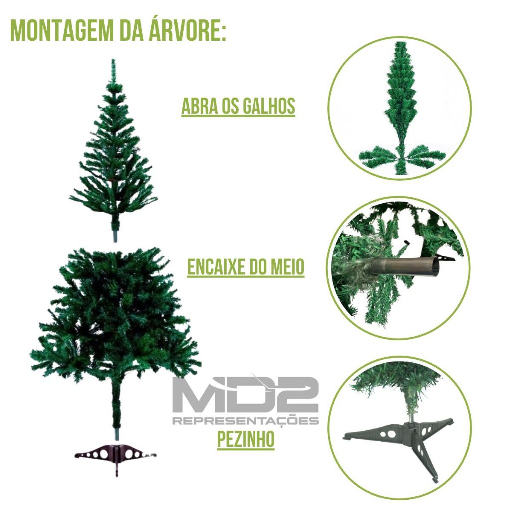 Árvore de Natal Premium Luxo dapper