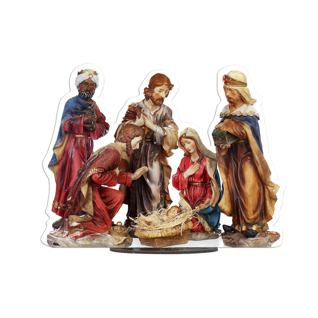 Presepio Natalino Em Mdf 1 Pç Decorativo Presepio Para Mesa De Natal