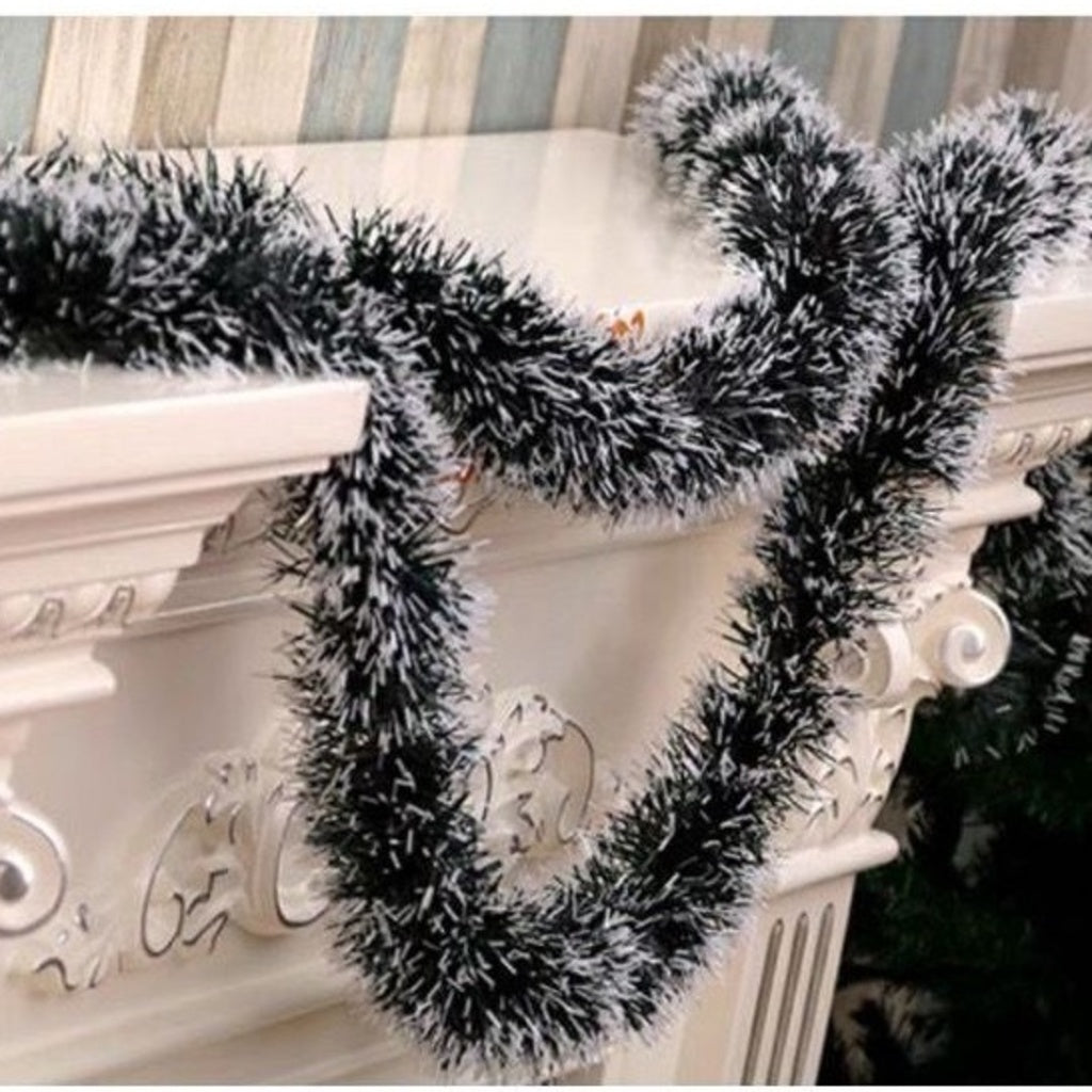 festão de natal enfeite 2 metro comprimento verde/ verde branco 8cm/12cm/13.5CM/15cm Decoração