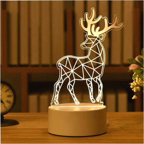 Luminária Decorativa 3D Acrílico