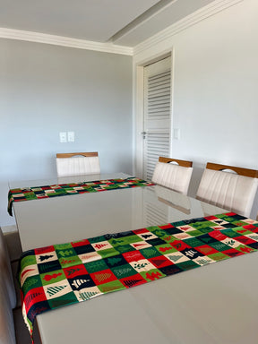 Caminho de Mesa Trilho Passadeira Retangular