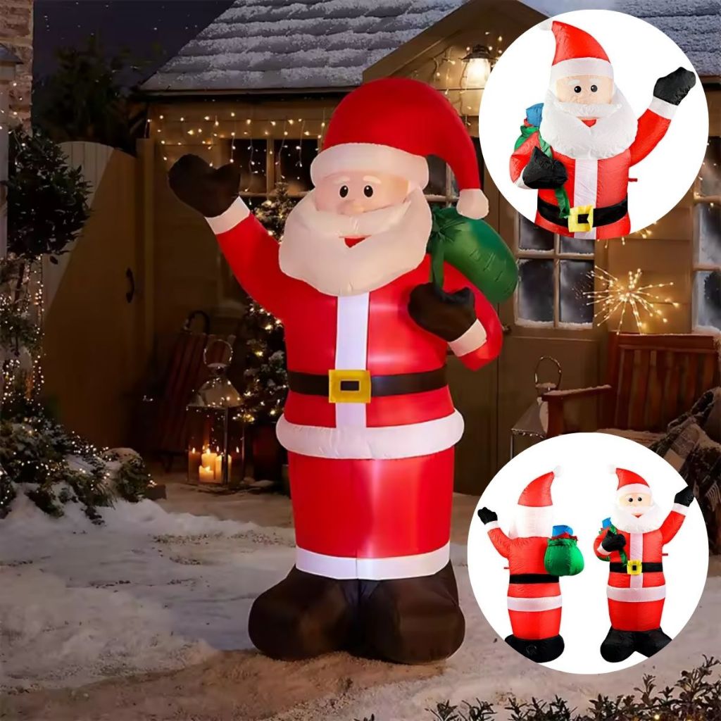 Papai Noel Inflável 1,30m Ar Livre Bivolt