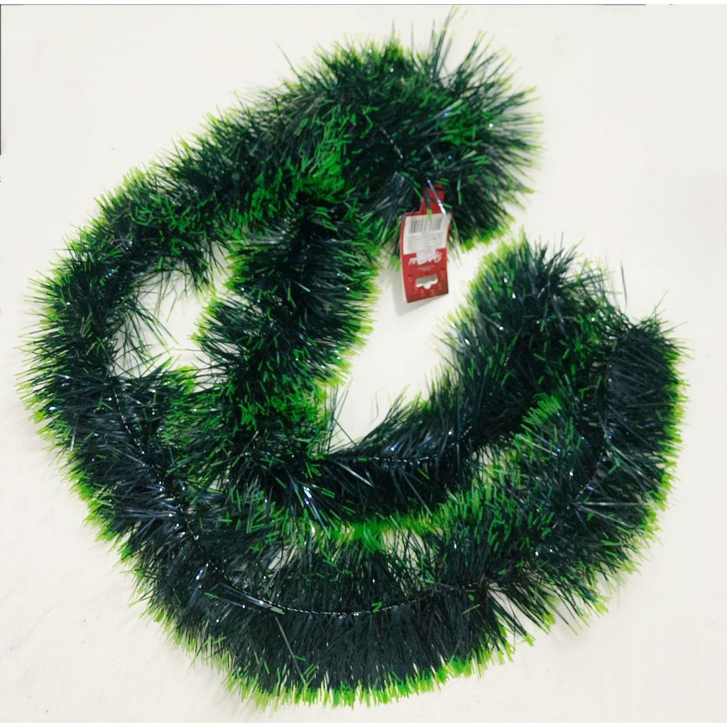 festão de natal enfeite 2 metro  comprimento verde/ verde branco 8cm/12cm/13.5CM/15cm Decoração