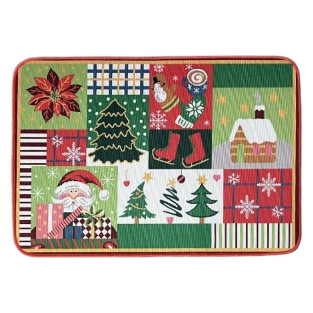 Tapete de Porta Natal Decorativo