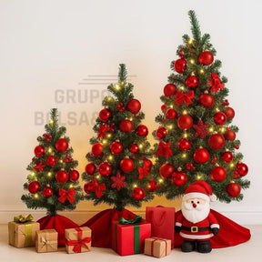 Árvore de Natal Pinheiro Verde 60cm ou 120 cm  com 50 e 100 Galhos