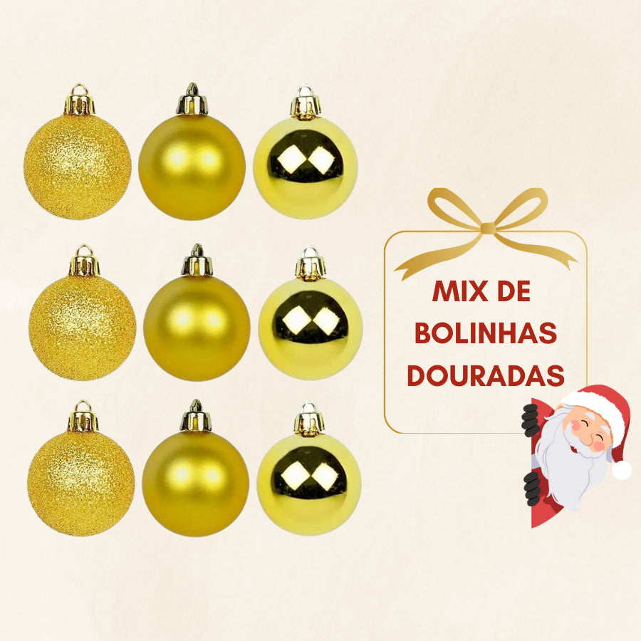 ARVORE DE NATAL 90CM 90 GALHOS 43ENFEITES ARVORE DE NATAL PEQUENA VERDE COM ITENS COMPLETOS ENFEITES