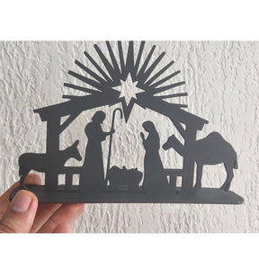 Presépio de Natal em MDF 20cm x 13cm /Lembrancinha de natal em MDF/Brinde/Presente de Natal Presepio