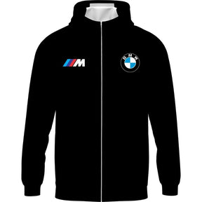 Jaqueta Corta Vento BMW Masculina Com Capuz Estampa Impermeável Estilo Esportivo Inverno