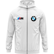 Jaqueta Corta Vento BMW Masculina Com Capuz Estampa Impermeável Estilo Esportivo Inverno